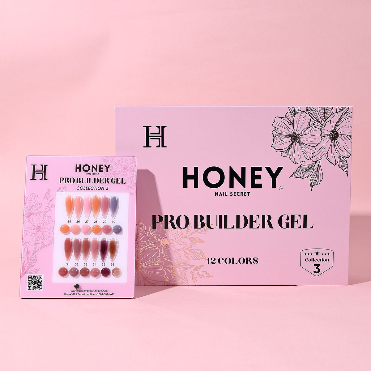 HONEY NAIL SECRET | PRO BUILDER GEL COLLECTION 3 - HEMA & TPO FREE