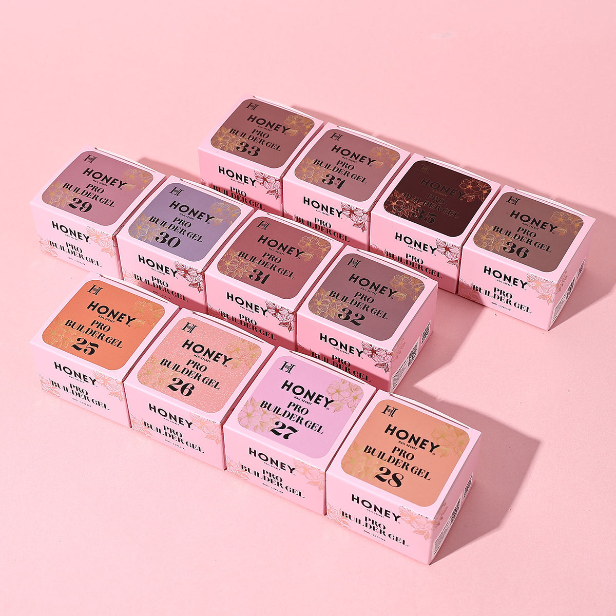 HONEY NAIL SECRET | PRO BUILDER GEL COLLECTION 3 - HEMA & TPO FREE