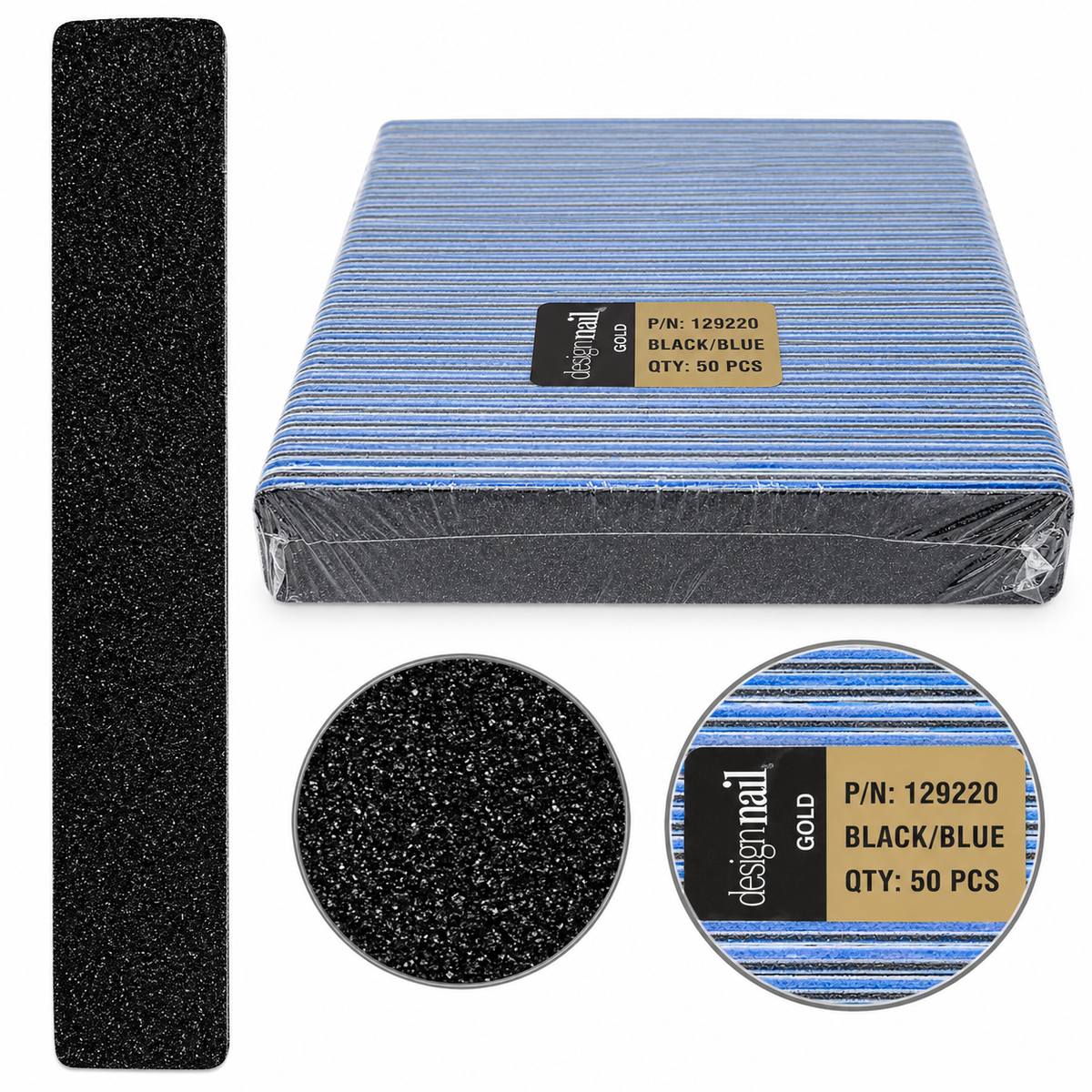 DESIGN NAIL | 129220 - Jumbo Nail File Black 80/80
