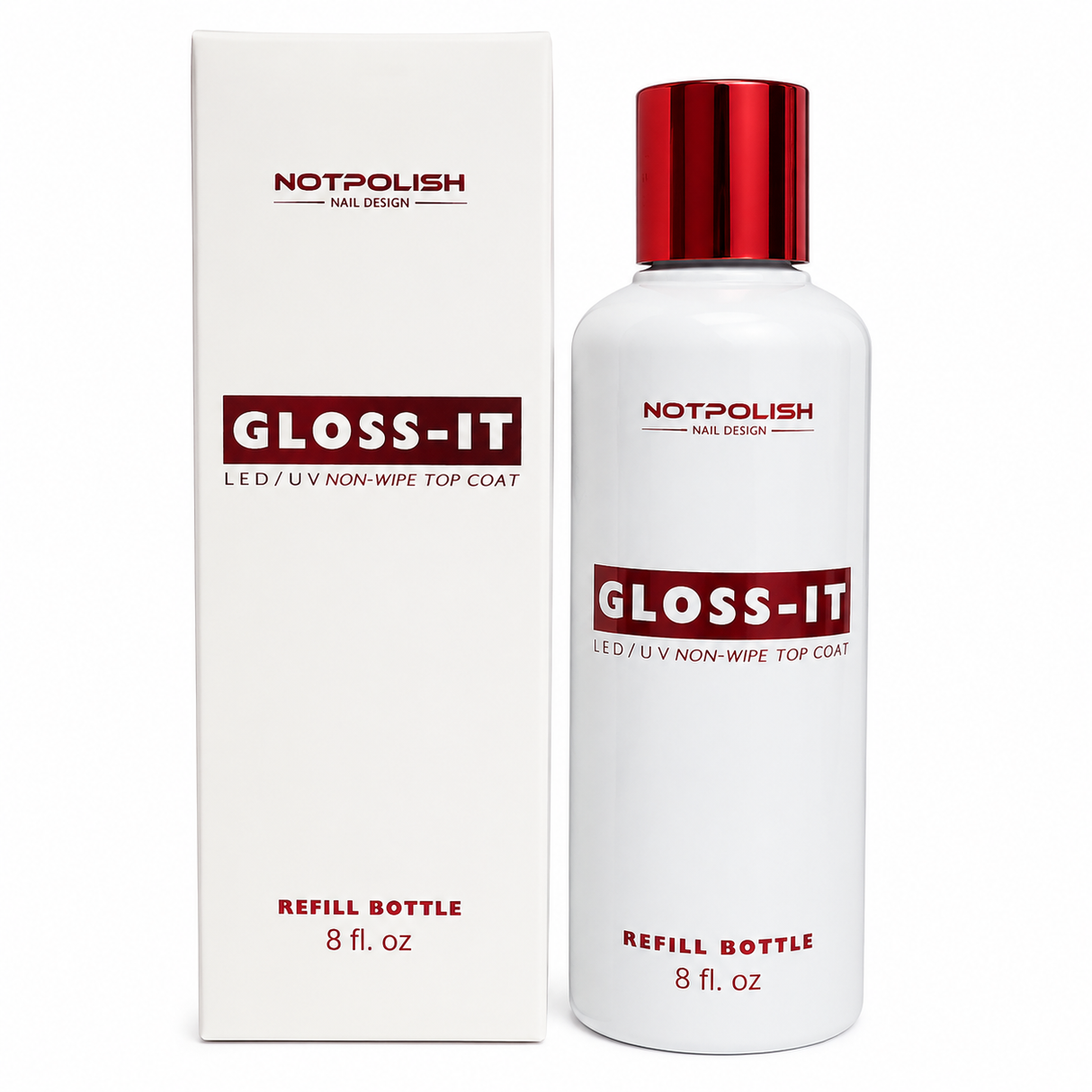 NOT POLISH | GLOSS-IT TOP COAT GEL (REFILL 8 OZ)