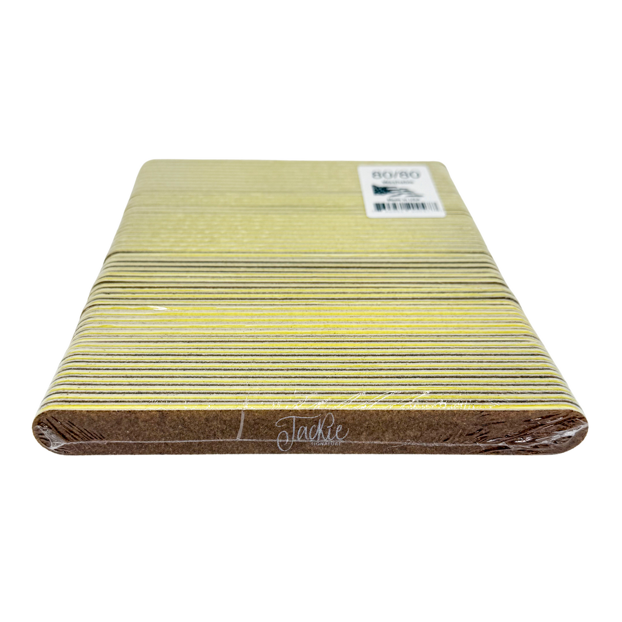 JACKIE | Standard Nail File - Brown 80/80 - 50pcs
