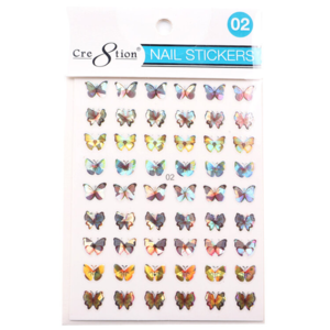 Cre8tion 3D Nail Art Sticker Butterfly 02