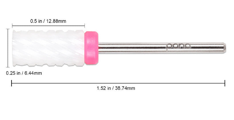 NAIL DRILL BIT | PANA | CERAMIC BARREL STRAIGHT K7 ( 3XC )