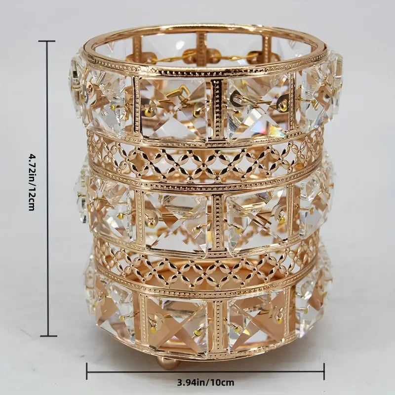 CRYSTAL BRUSH HOLDER