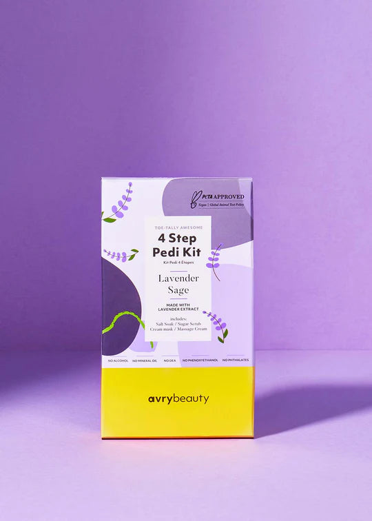 AVRY 4 STEP PEDI KIT - LAVENDER SAGE
