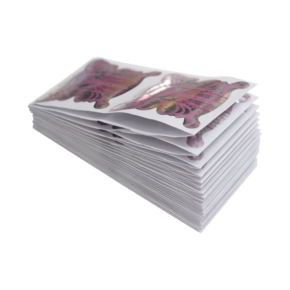NAIL FORM EXTENSION STICKER | BUTTERFLY SHAPE / FORM ACRYLIC TIPS FOR NAIL