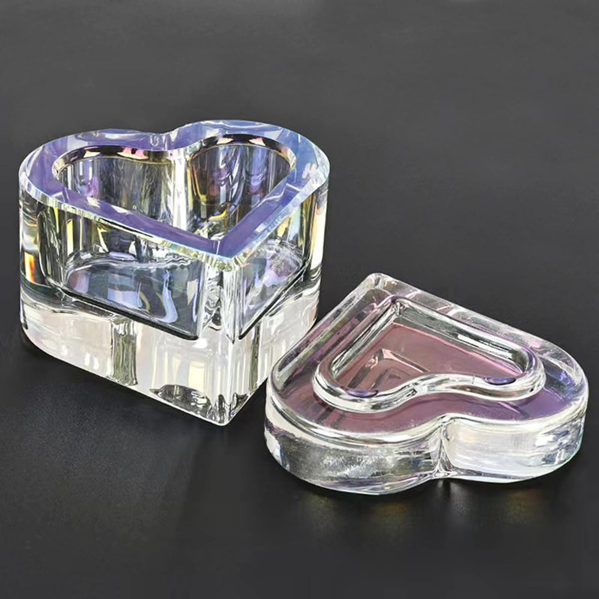 DAPPEN DISH | HEART SHAPE - RAINBOW