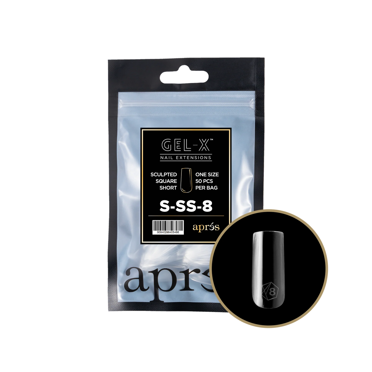 TIPS REFILL BAGS | APRES GEL-X | SCULPTED SQUARE SHORT (50pcs)