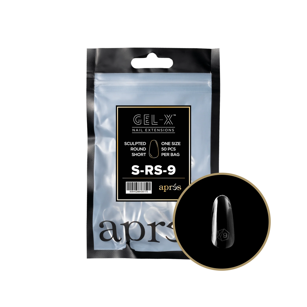 TIPS REFILL BAGS | APRES GEL-X | SCULPTED ROUND SHORT (50pcs)