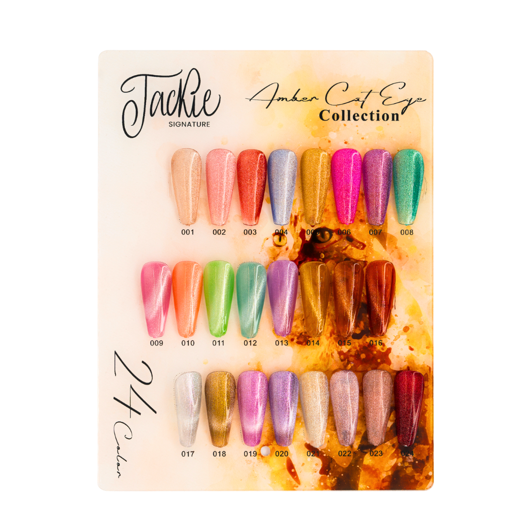JACKIE SIGNATURE | AMBER CAT EYE GEL SET OF 24