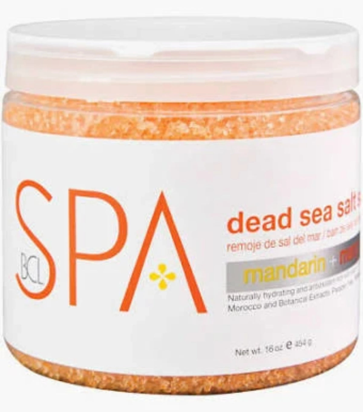 BCL SPA | DEAD SEA SALT SOAK | MANDARIN + MANGO - 16 OZ