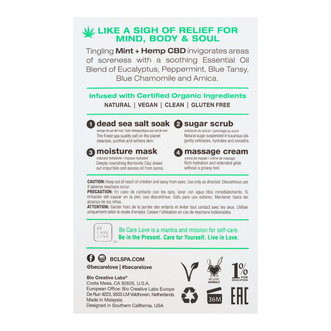 BCL 4 STEP PEDICURE CBD + TINGLING MINT