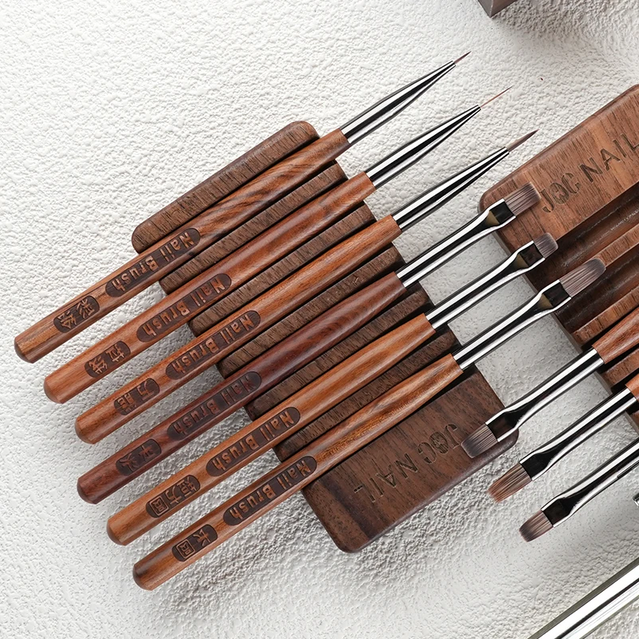 NAIL BRUSH HOLDER | WALNUT BRUSH WOOD