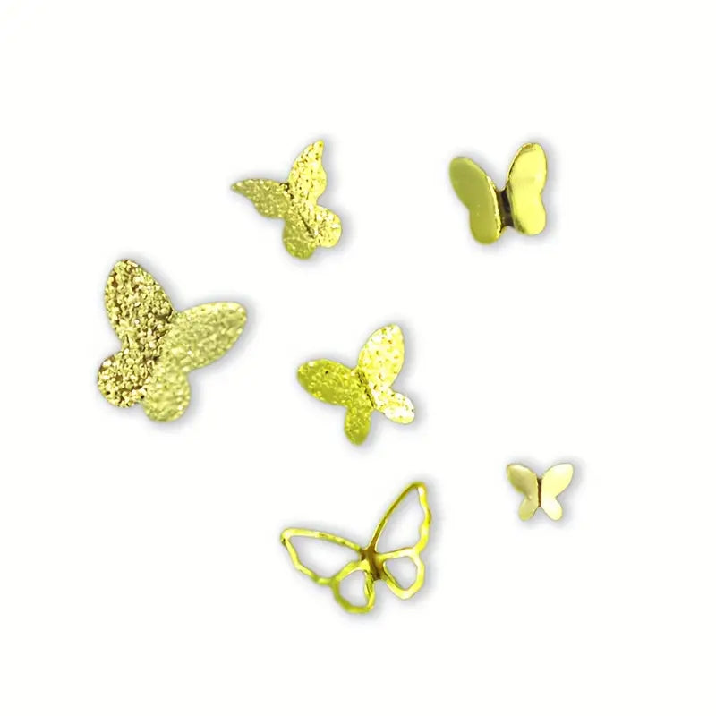 BUTTERFLY CHARM | MIX SHAPE METAL | GOLD