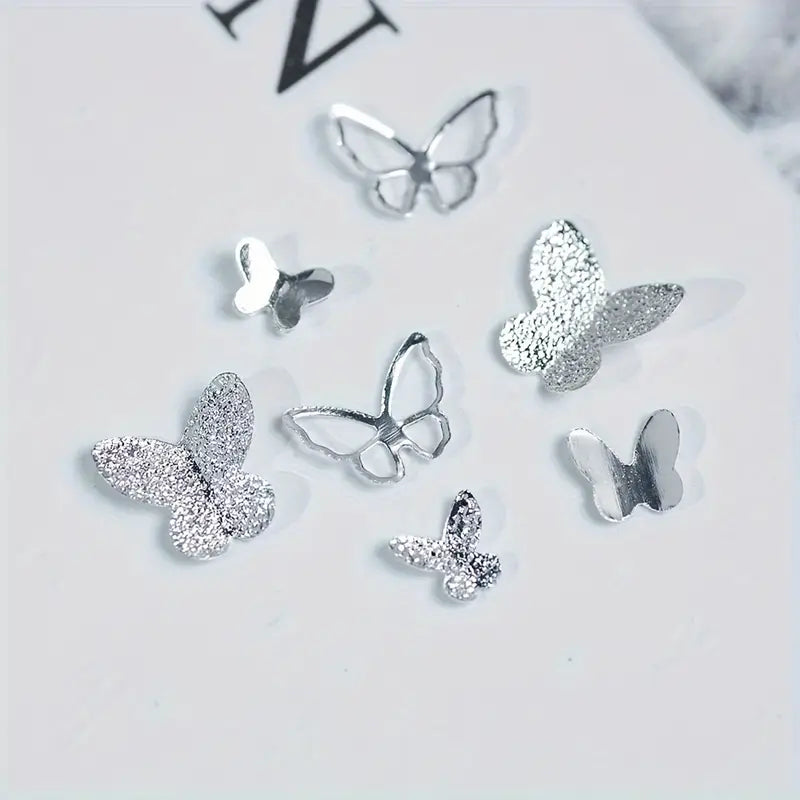 BUTTERFLY CHARM | MIX SHAPE METAL | SILVER