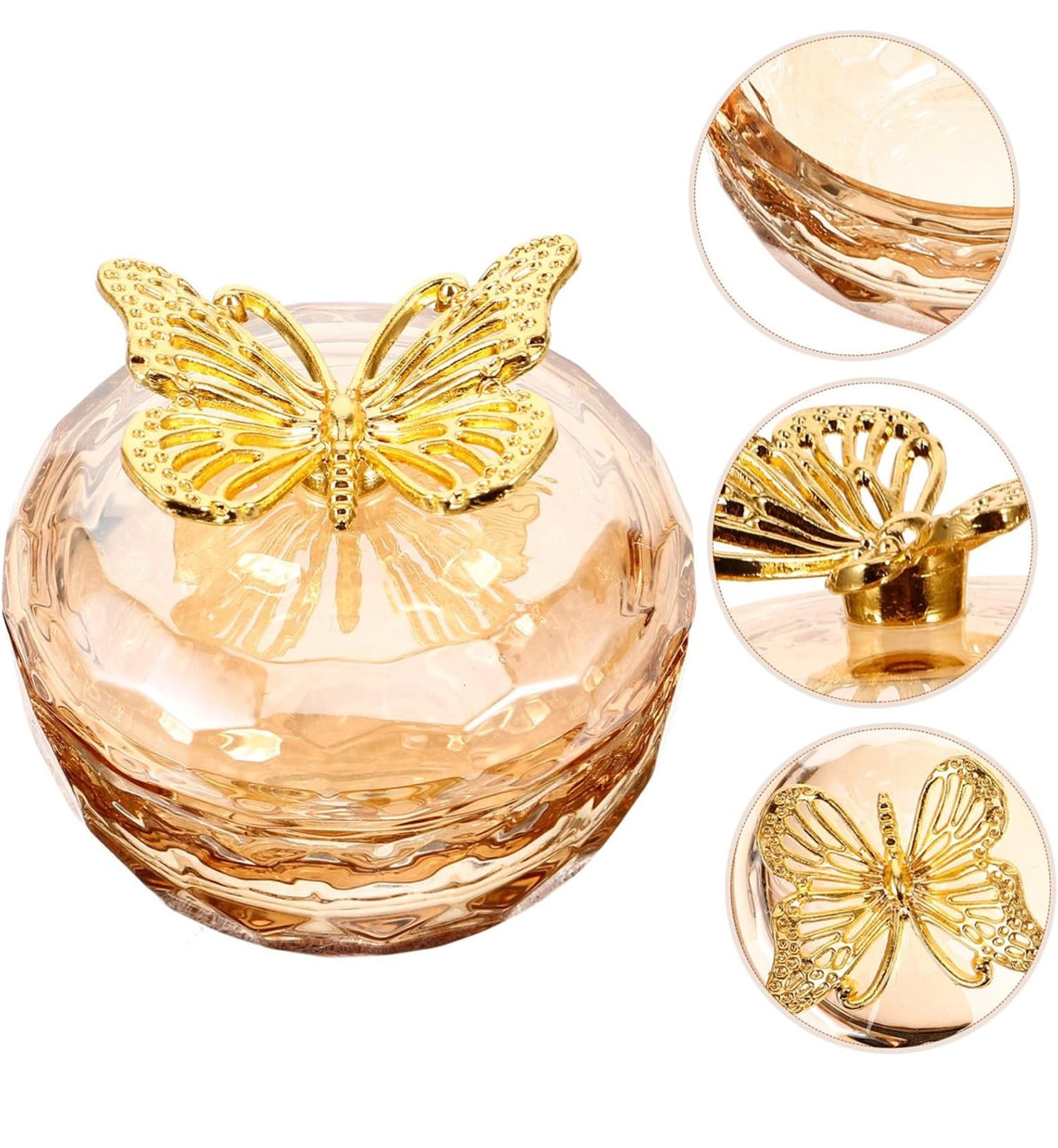 DAPPEN DISH | CRYSTAL BUTTERFLY - GOLD
