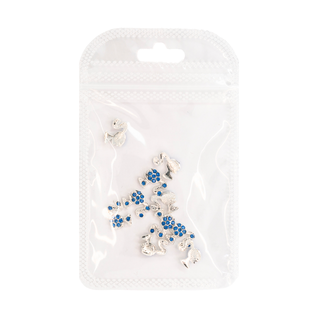 NAIL CHARMS | BARBIE SILVER - PACK OF 10 PCS