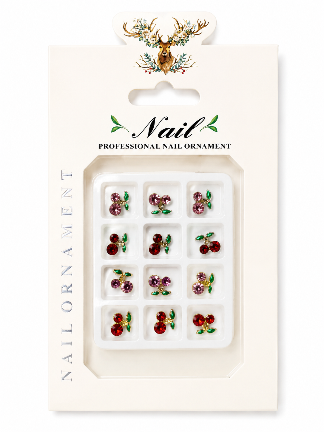 NAIL CHARM | RHINESTONE CHERRY