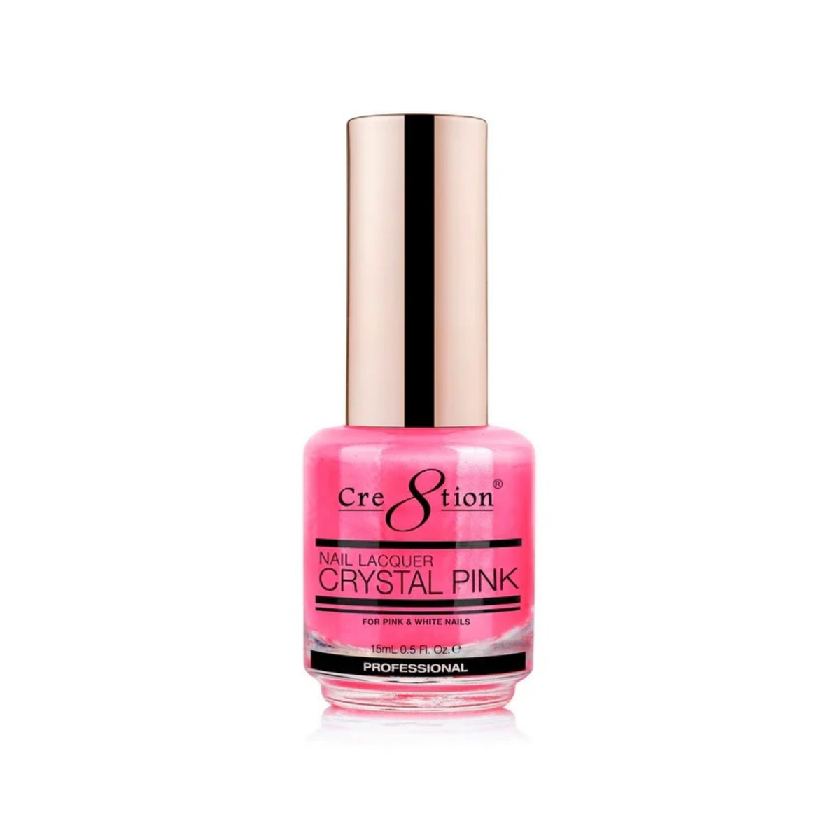 CRE8TION - CRYSTAL PINK LACQUER - 0.5 OZ