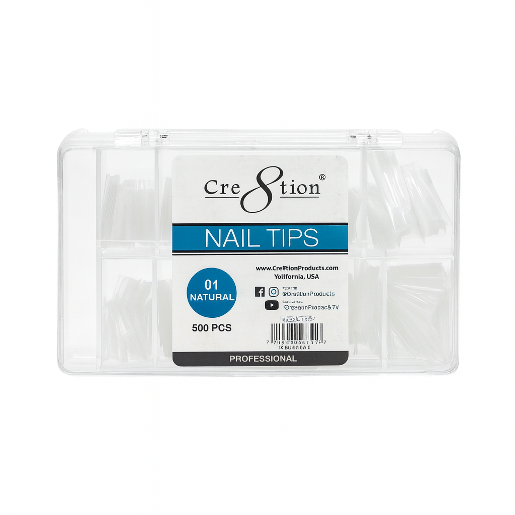 CRE8TION | NATURAL COFFIN NAIL TIP (500PCS/BOX) - view 1