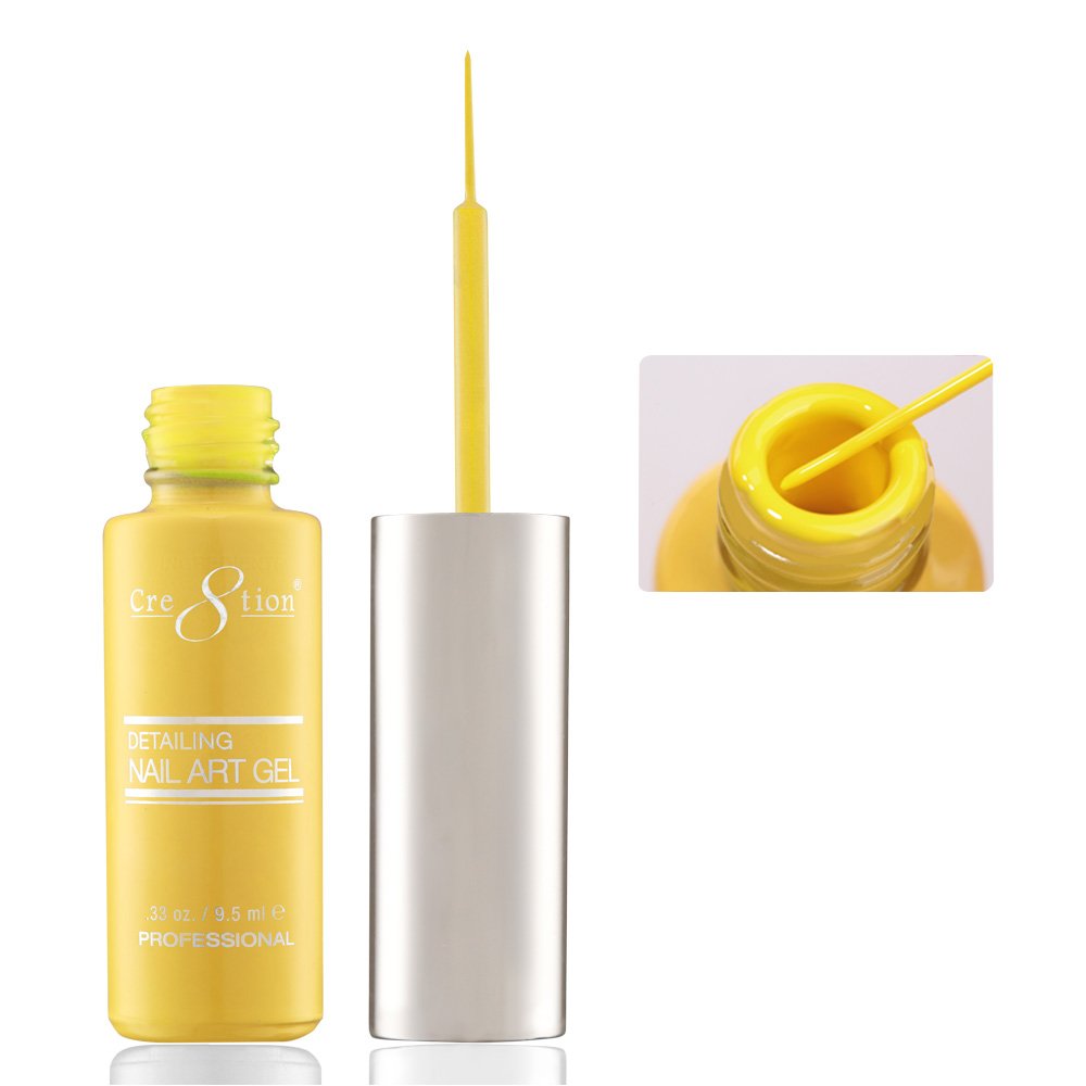 CRE8TION DETAILING NAIL ART GEL 0.33 oz - #04 YELLOW