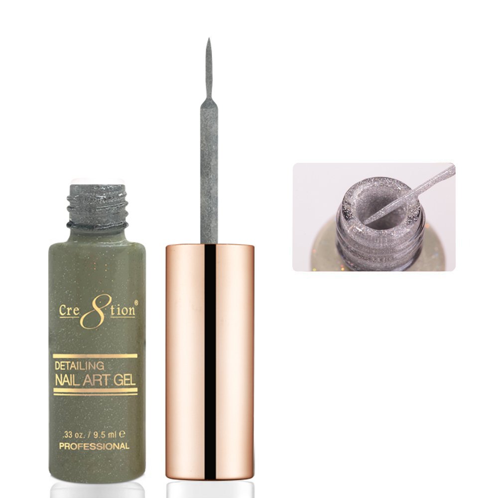 CRE8TION DETAILING NAIL ART GEL 0.33 oz - #25 HOLOGRAPHIC GLITTER