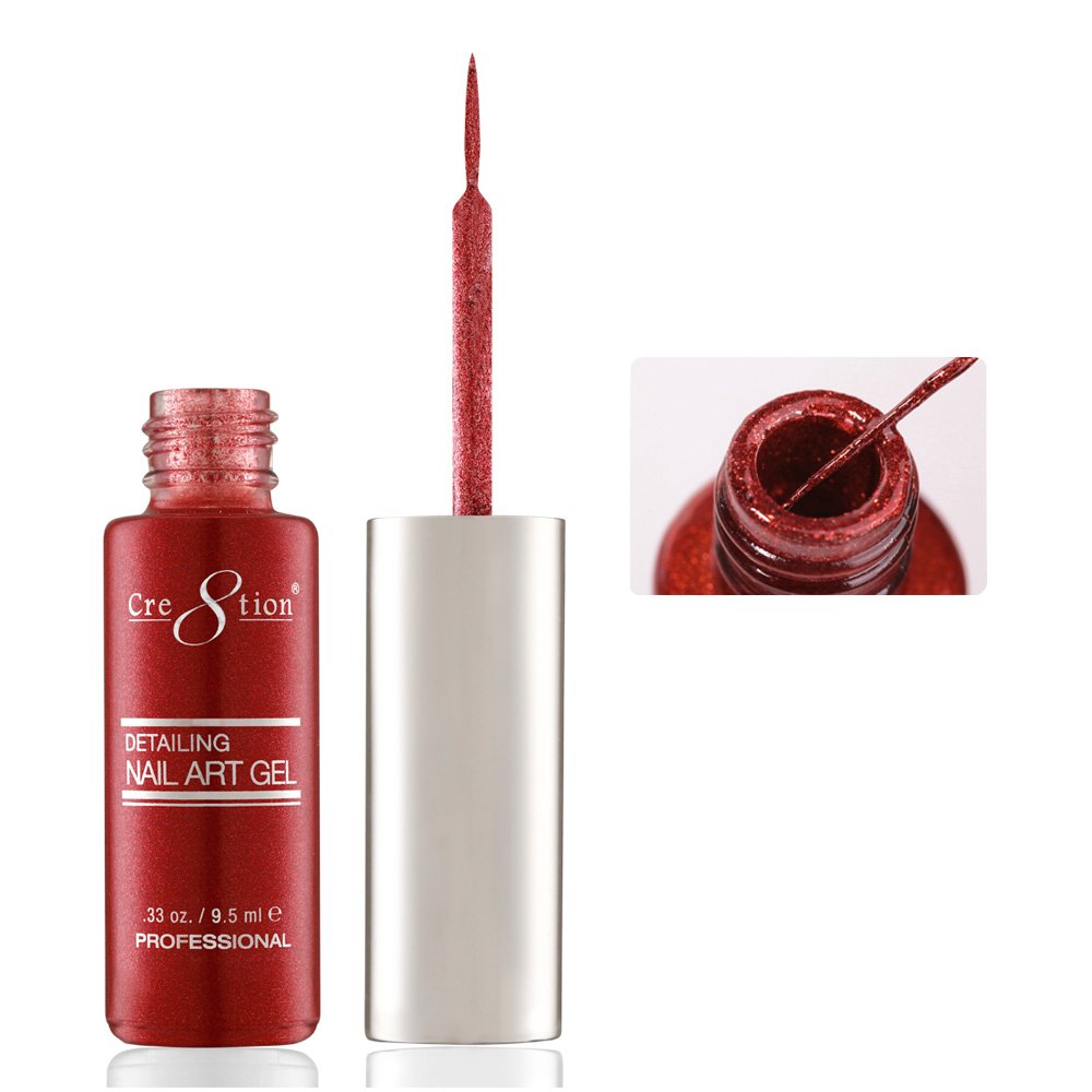CRE8TION DETAILING NAIL ART GEL 0.33 oz - #36 RED PLATIUM
