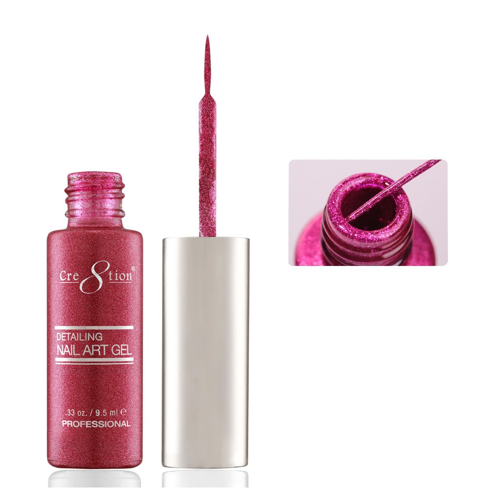 CRE8TION DETAILING NAIL ART GEL 0.33 oz - #38 FUSHIA PLATINUM