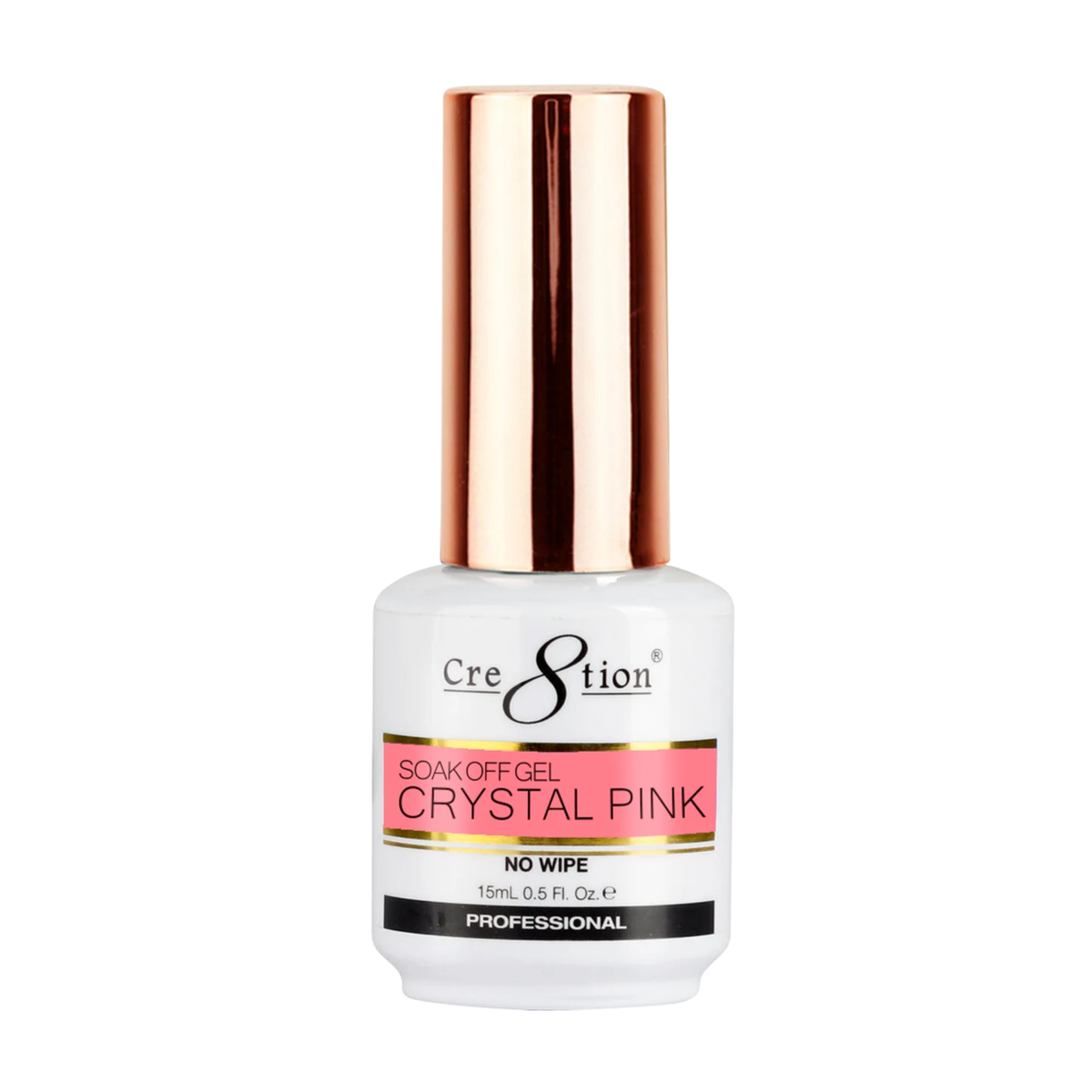 CRE8TION | SOAK OFF CRYSTAL PINK - 0.5oz