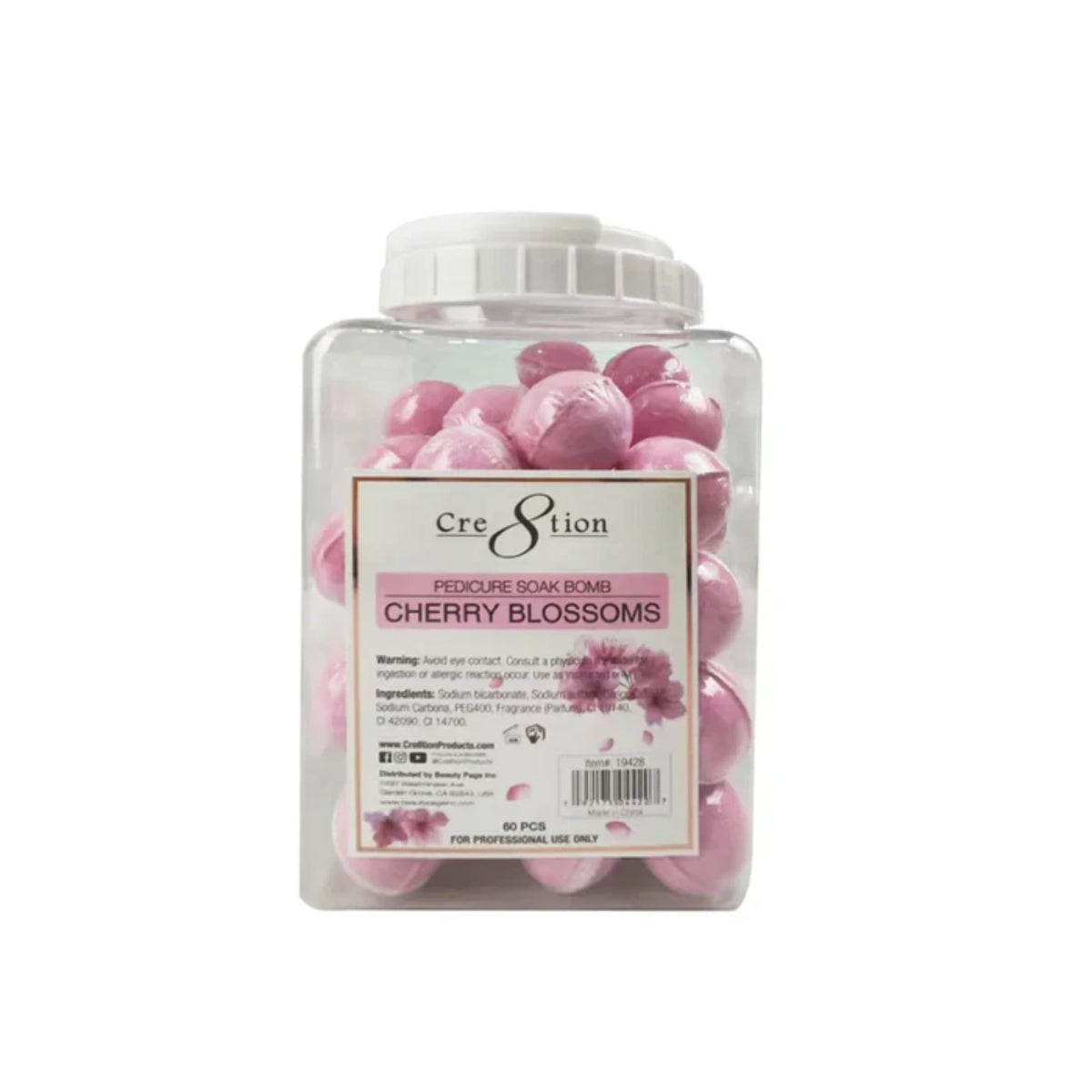 CRE8TION | PEDICURE SOAK BOMB | CHERRY BLOSSOM - 30g