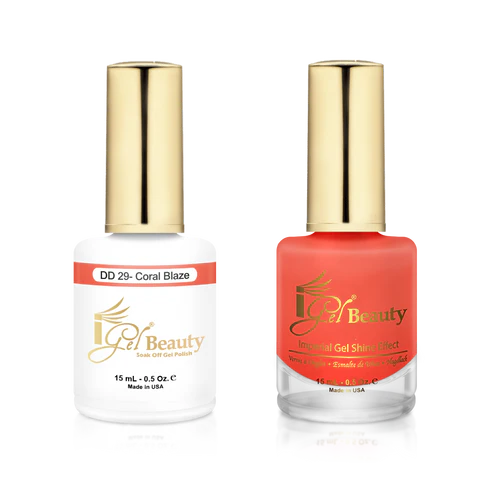 IGEL BEAUTY | GEL & LACQUER | DD029 CORAL BLAZE