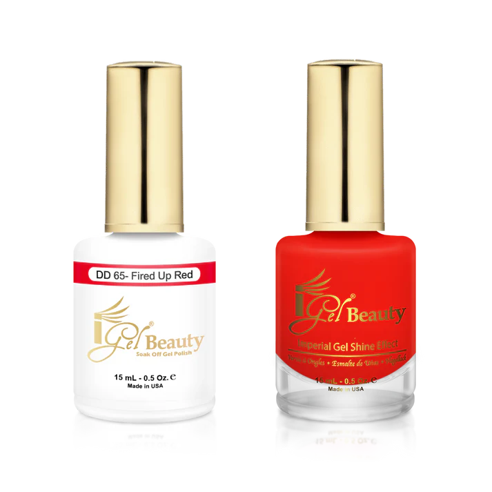 IGEL BEAUTY | GEL & LACQUER | DD065 FIRED UP RED