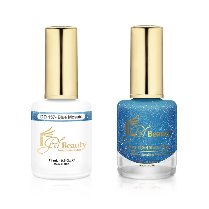 IGEL BEAUTY | GEL & LACQUER | DD157 BLUE MOSAIC