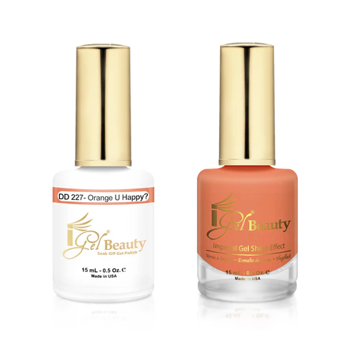 IGEL BEAUTY | GEL & LACQUER | DD227 ORANGE U HAPPY?