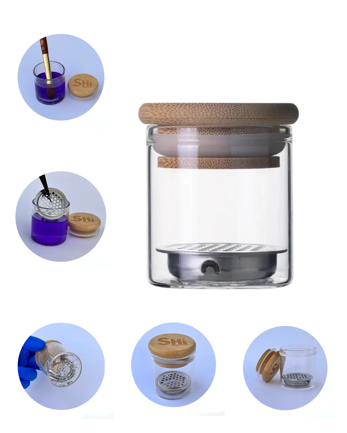 DAPPEN DISH | (Nail Bit Disinfectant Jar)
