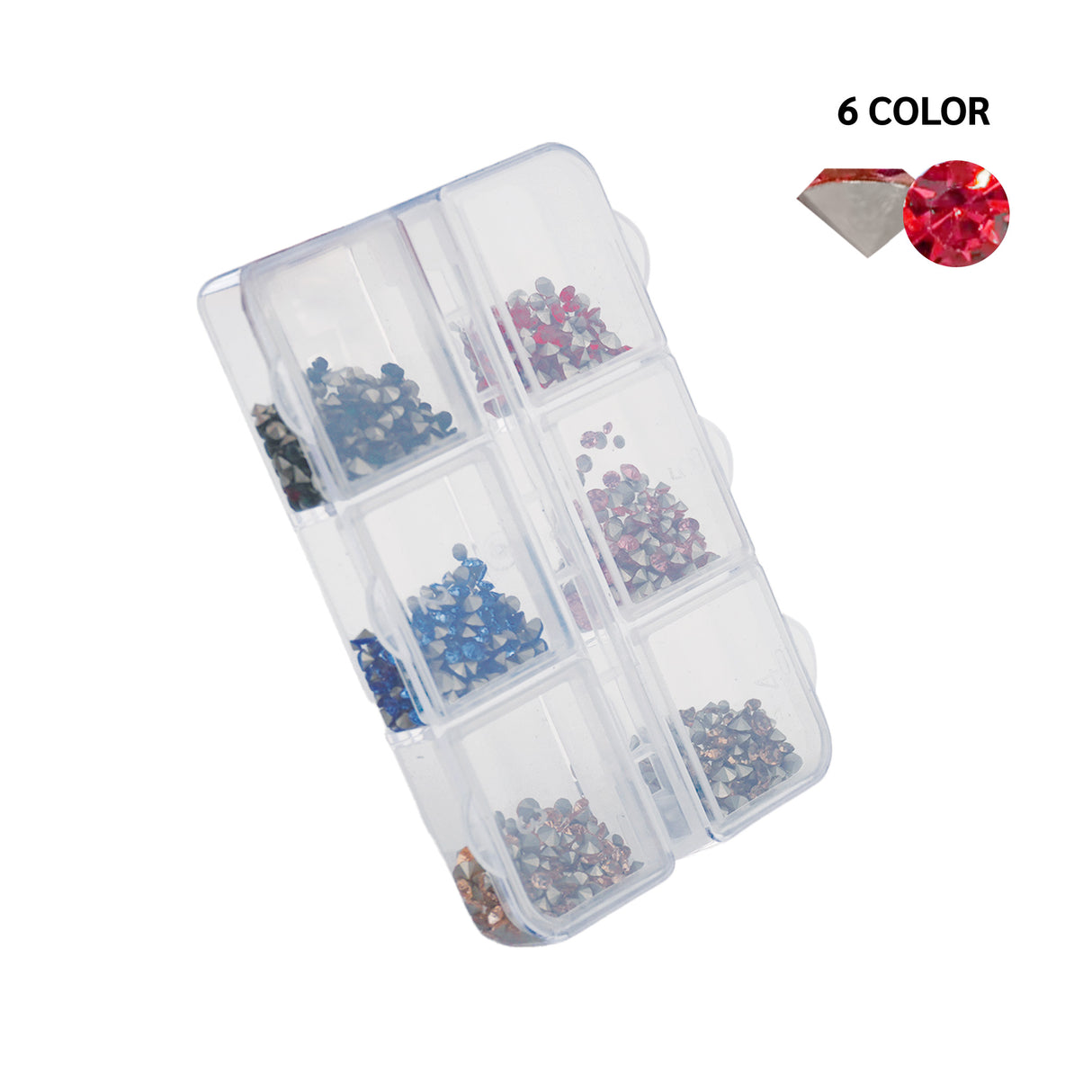 RHINESTONE | BOX OF 6 GRID (V-BOTTOM)