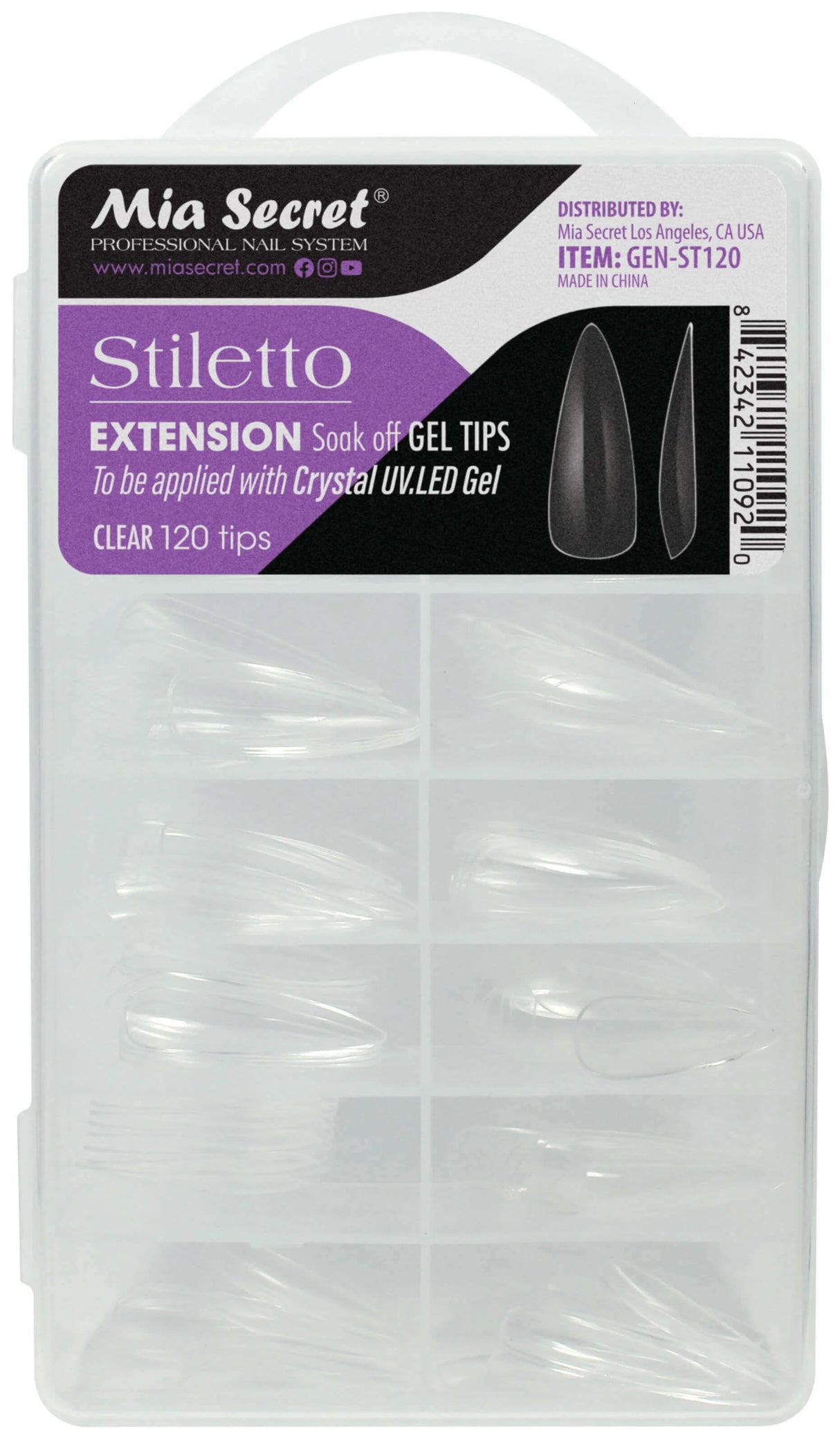 MIA SECRET | GEL TIPS STILETTO 130 TIPS
