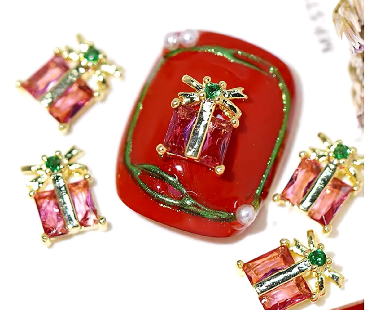 GOLD CHRISTMAST NAIL CHARM | GIFT 01