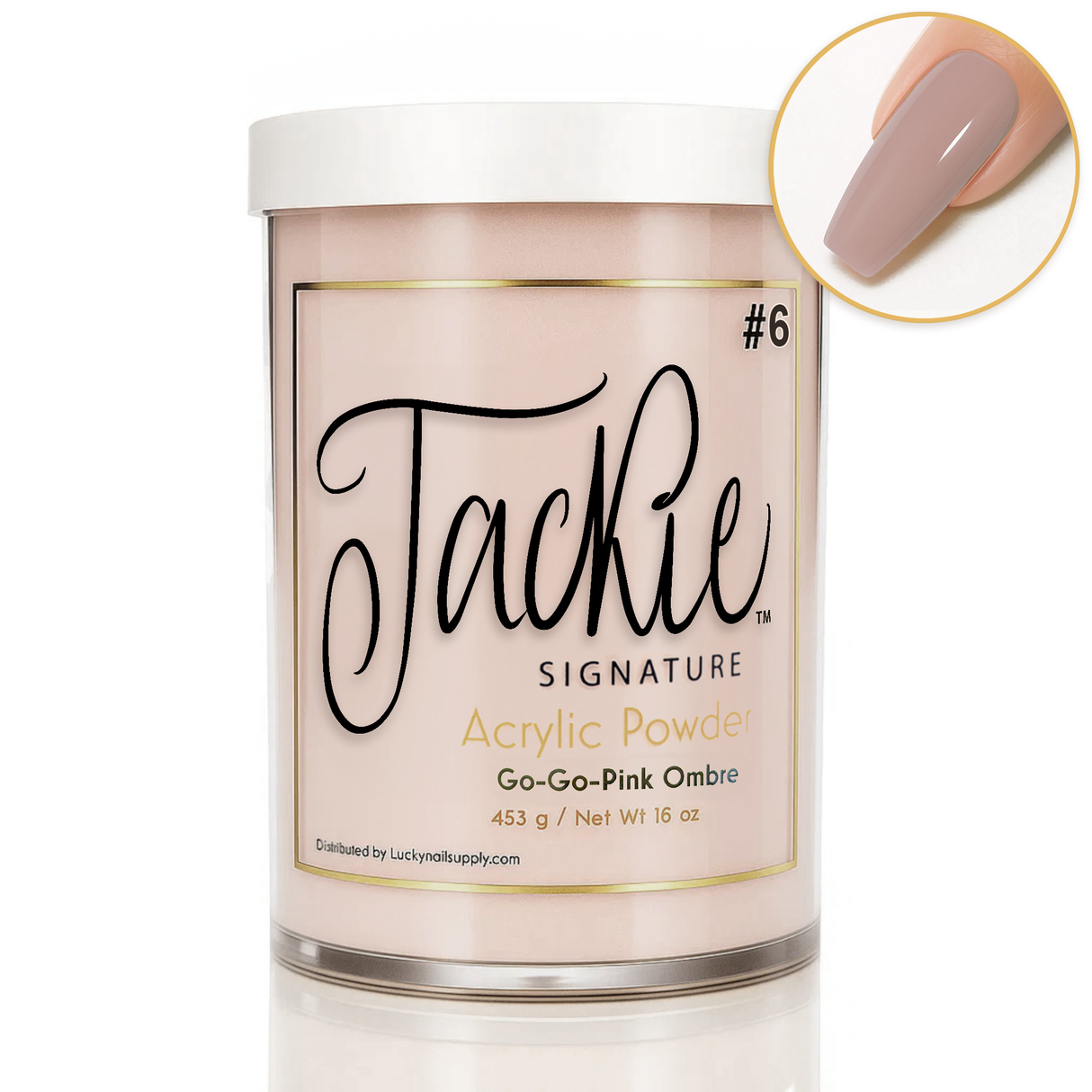 JACKIE SIGNATURE | OMBRE POWDER COLLECTION  #6 GO-GO-PINK OMBRE (16 OZ)