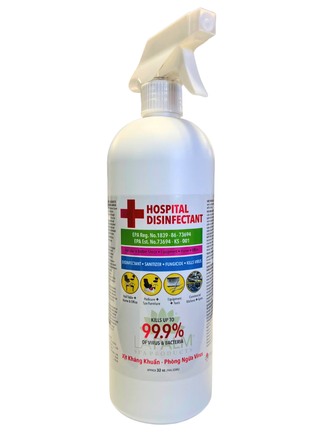HOSPITAL DISINFECTANT SPRAY 32oz.