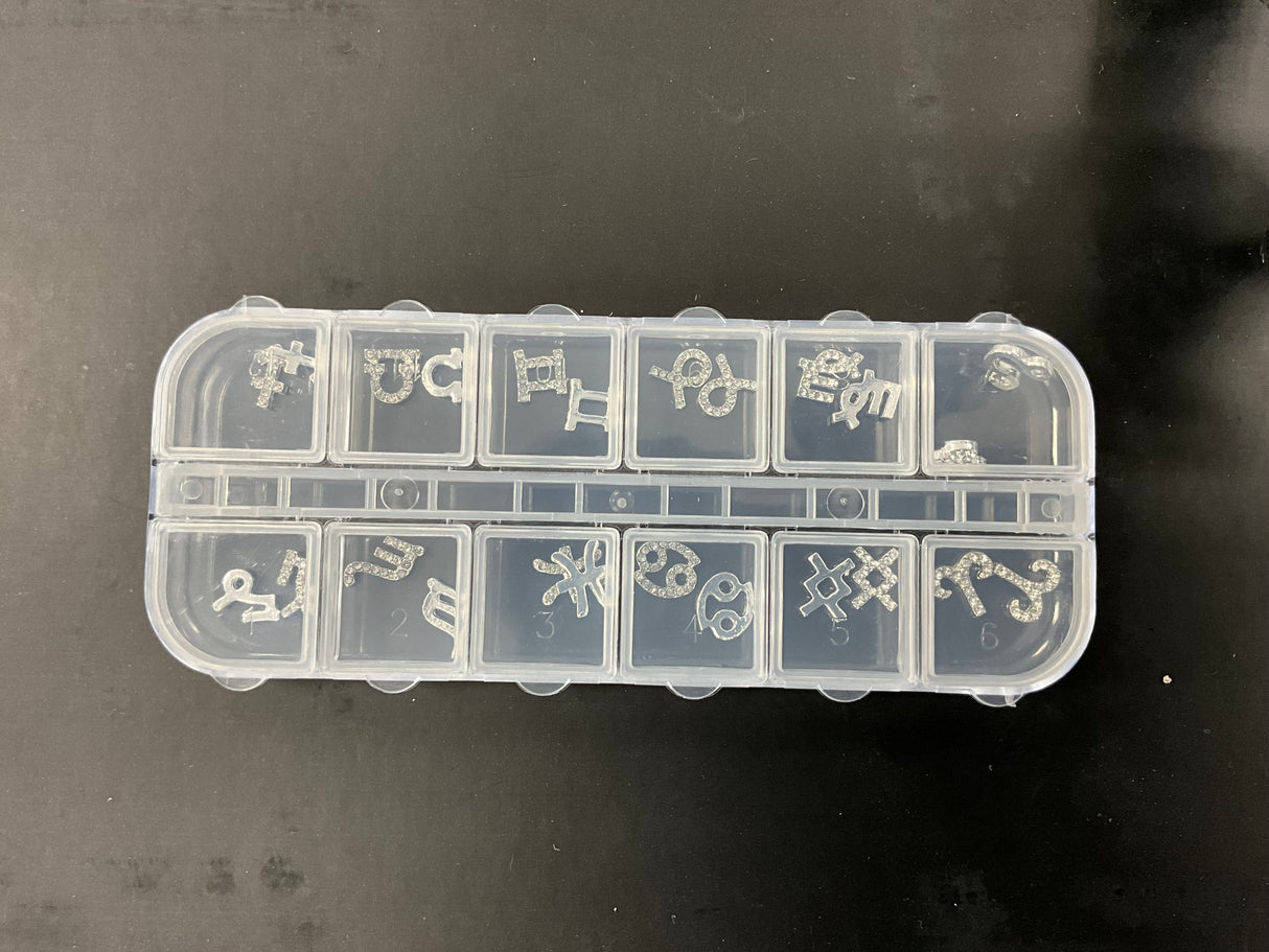 ZODIAC NAIL CHARM - 12 PCS