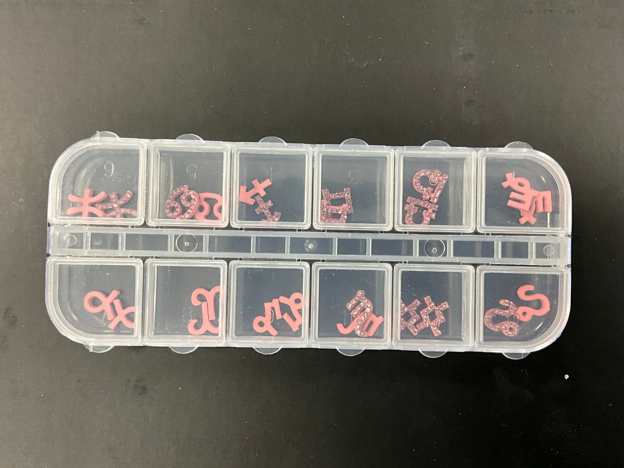 ZODIAC NAIL CHARM - 12 PCS