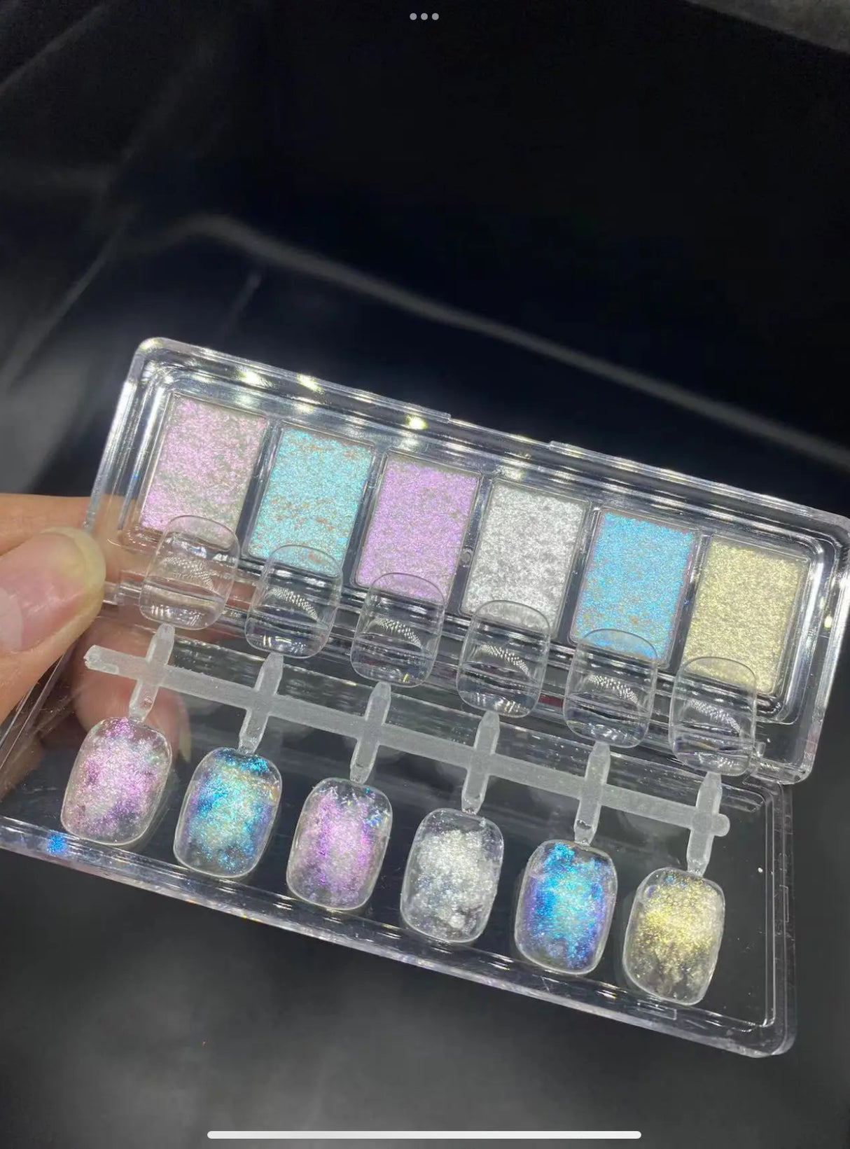 NAIL GLITTER | AURORA GLITTER MUD - BOX OF 6 COLORS