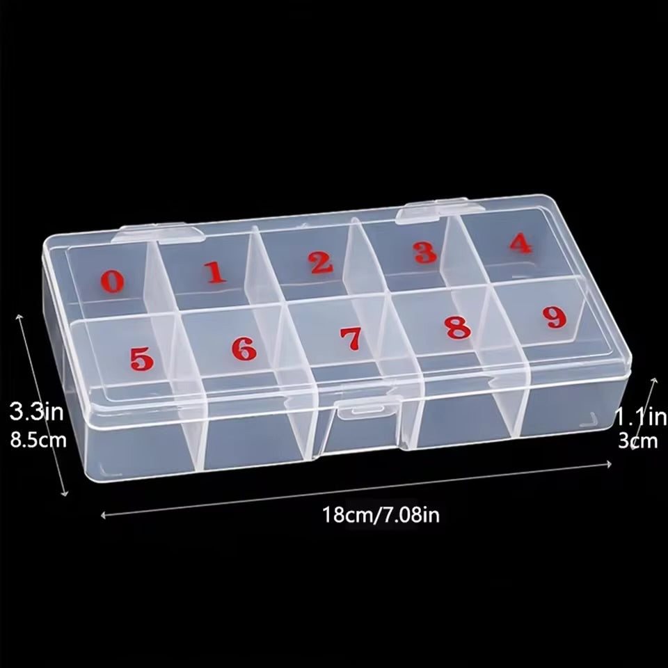 EMPTY NAIL TIP BOX - FROSTED