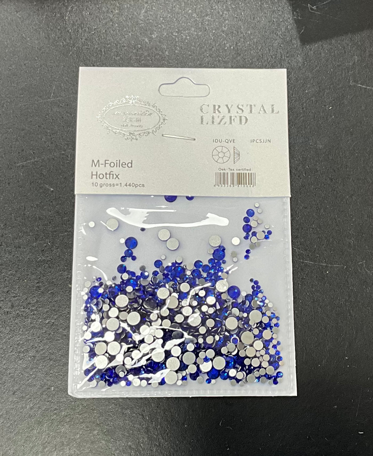 CRYSTAL LIZFD | RHINESTONE MIXED SIZE | Bag of 1440 pcs