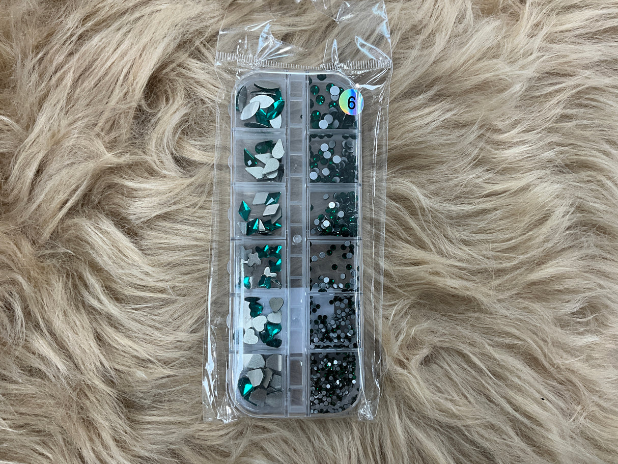 MIXED RHINESTONE | 12 GRID