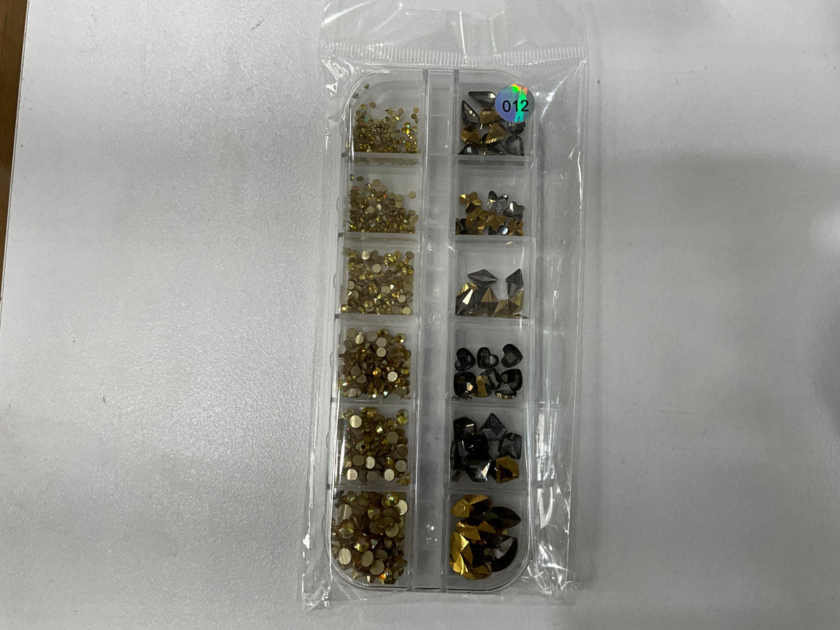 MIXED RHINESTONE | 12 GRID