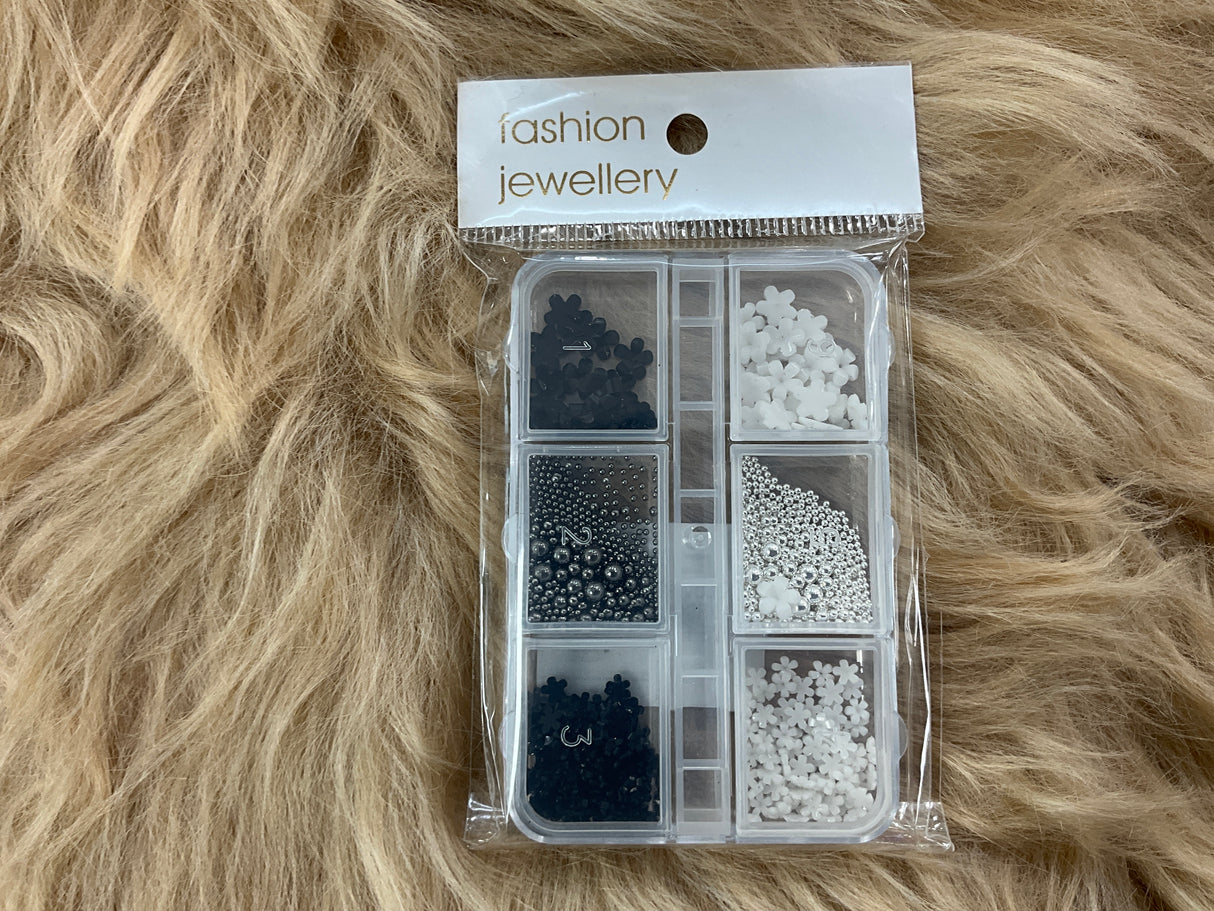 NAIL CHARM | 3D FLOWERS - Tray of 6 grid