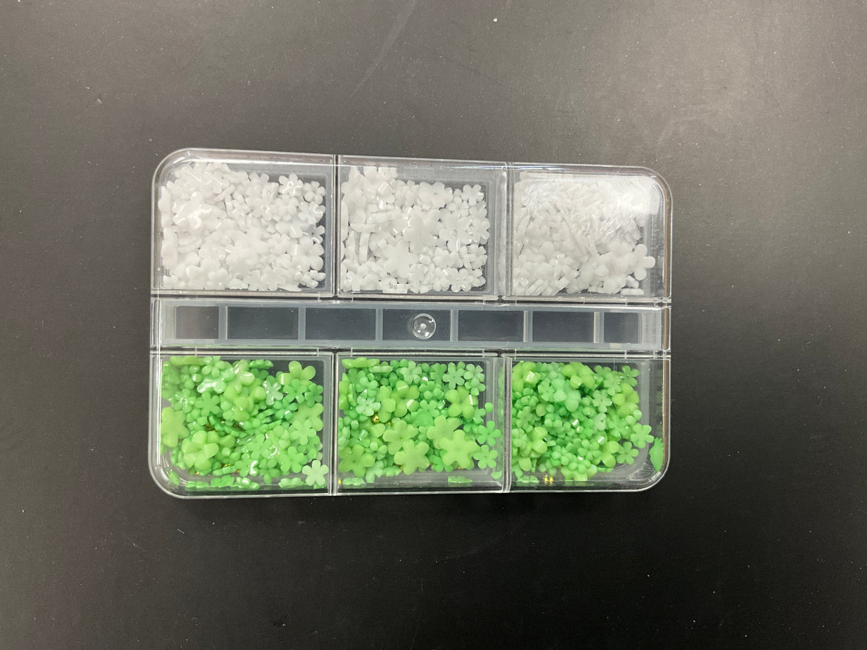 NAIL CHARM | 3D FLOWERS - Tray of 6 grid