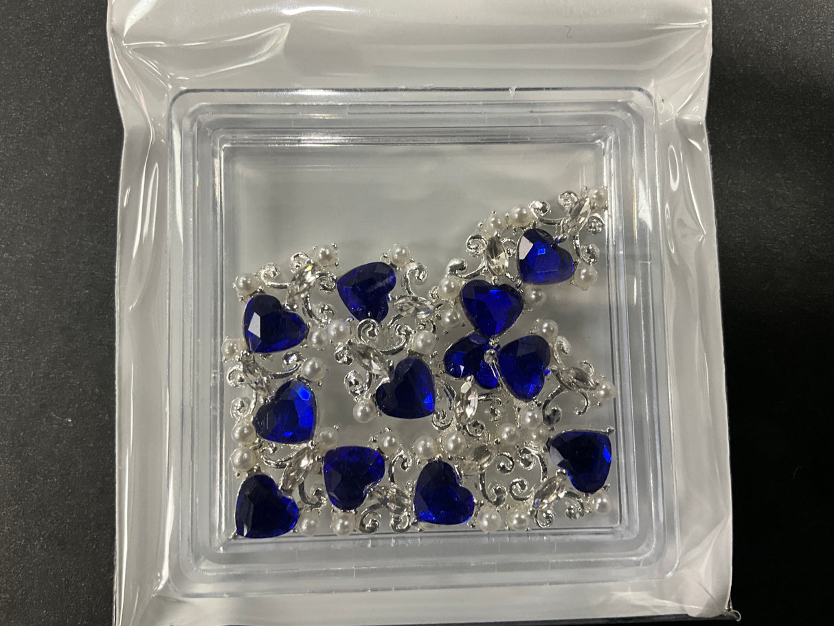 HEART PEARL NAIL CHARMS | 10pcs